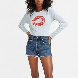 Levi’s dark wash 501 shorts